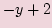 $\displaystyle -y + 2$